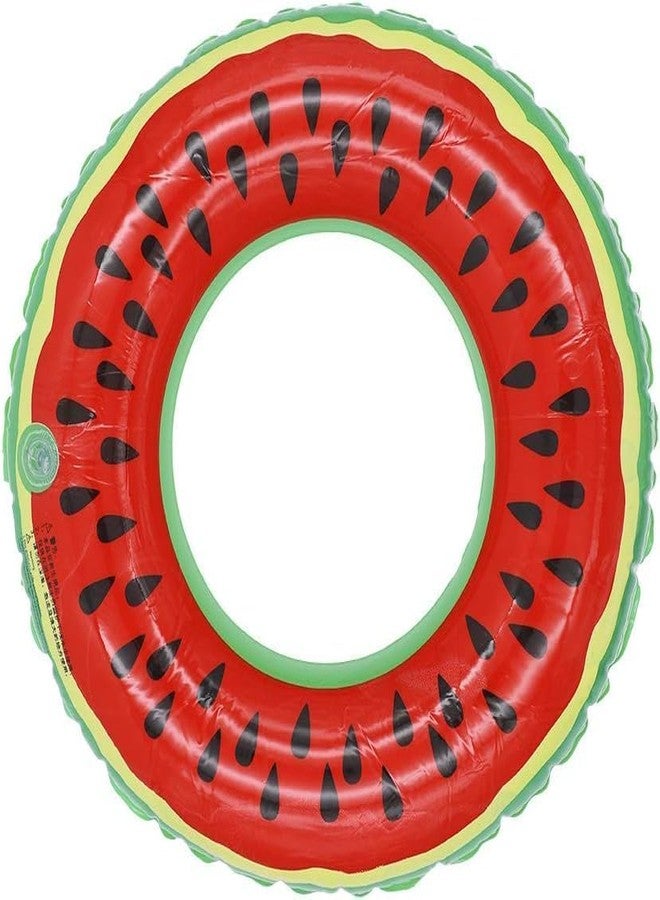 SHOPLUV Watermelon Pool Floats for Kids Adults Inflatable Swim Rings Swimming Pool Float Tube Round Shaped Swimming Tube Water Fun Beach Pool Toys for Summer Party - Image 1